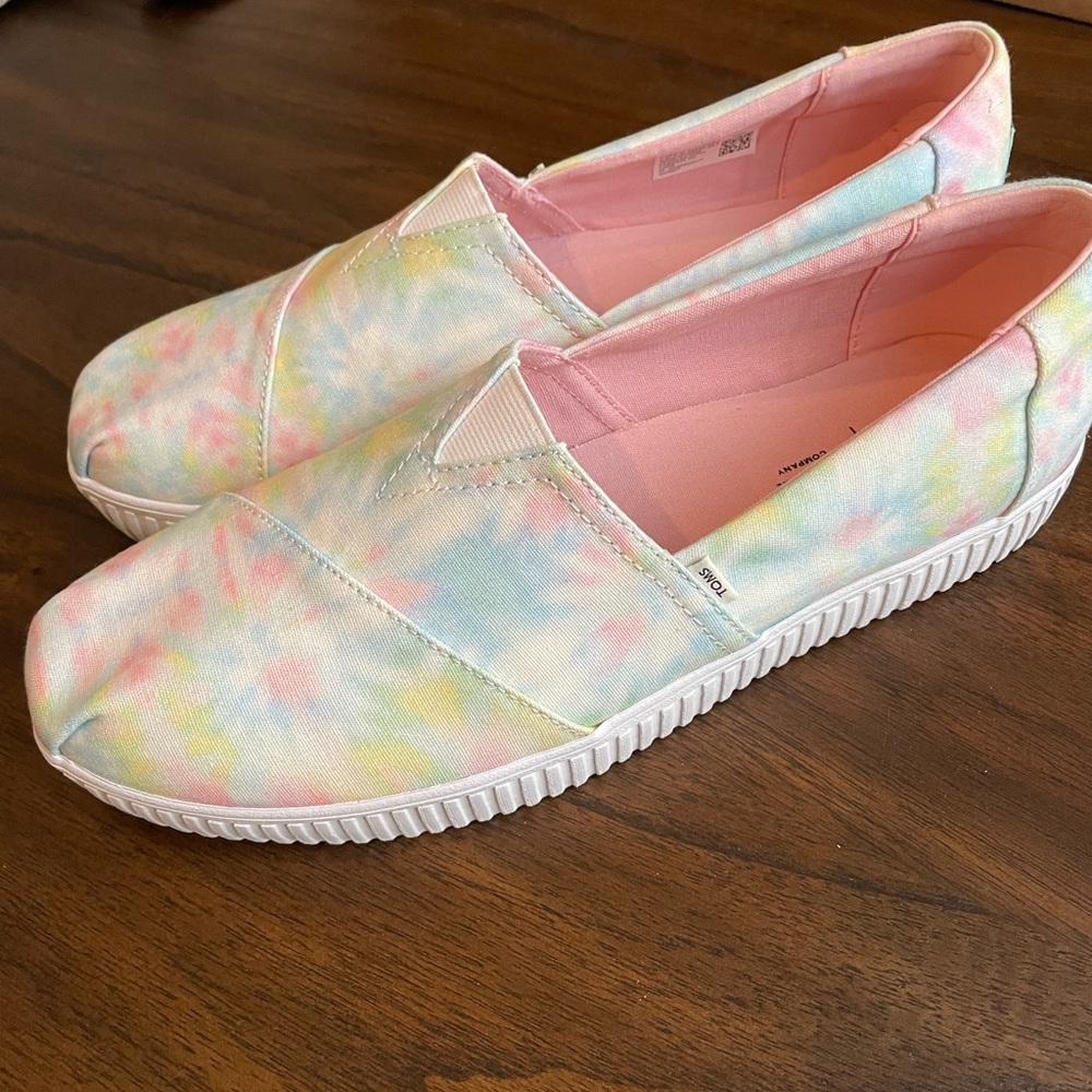 Toms Alpargata Indio Slip-On in Tie Dye sz 12 - Picture 6 of 8